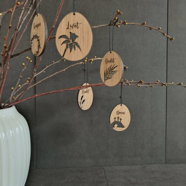 Påskeæg - Lam - med tekst