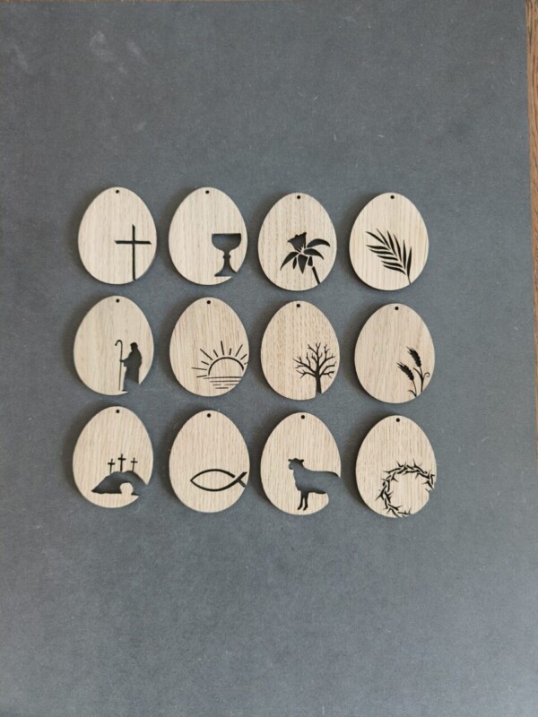 Påskeæg - Vinbæger - uden tekst