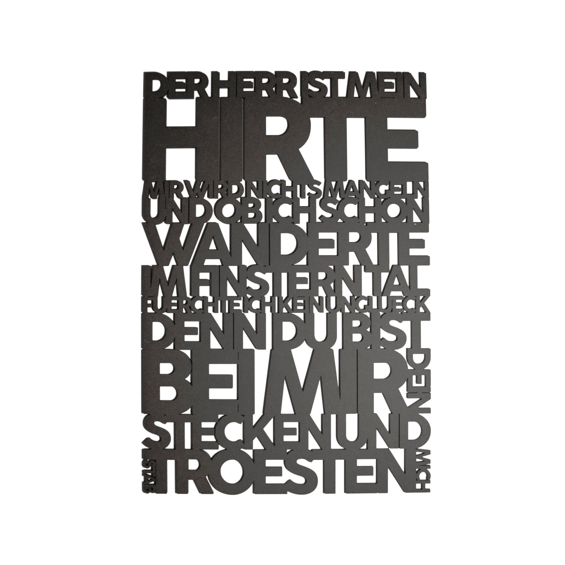 Der Herr ist mein Hirte | Holzschild | Psalm 23 | Bibelvers
