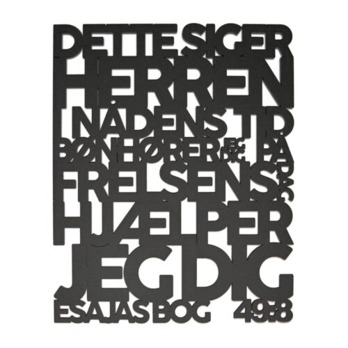Dette siger herren i nådens tid | Træskilt | Esajasbog 49:8 | Bibelvers