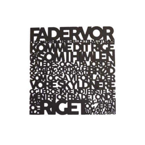 Fadervor 3.0 Fadervor | Træskilt | Matthæus 6:9-13 | Bibelvers