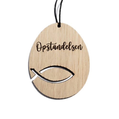 Påskeæg - Fisk - med tekst