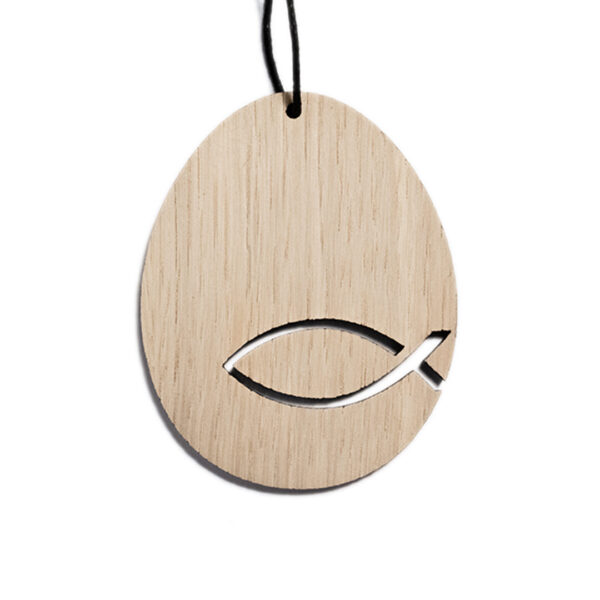 Påskeæg - Fisk - med tekst