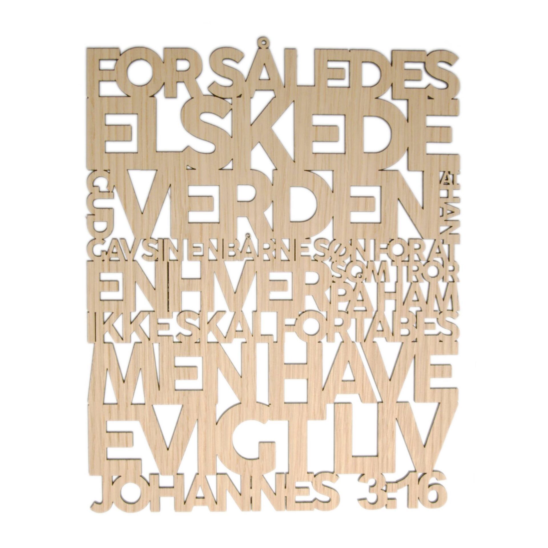 For således elskede gud 2.0 For således elskede gud | Træskilt | Johannes 3:16 | Bibelvers