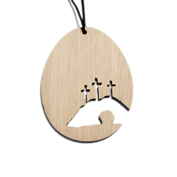 Påskeæg - Gravhøj - med tekst