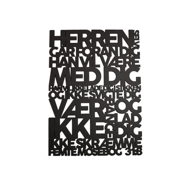 Herren selv går foran dig | Træskilt | 5. Mosebog 31:8 | Bibelvers