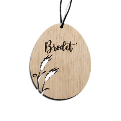 Påskeæg - kornaks - med tekst