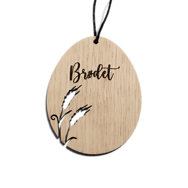 Påskeæg - kornaks - med tekst