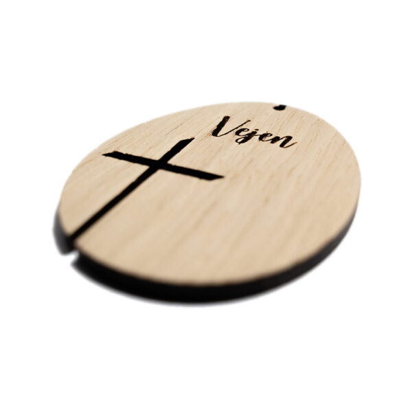 Påskeæg - Kors - med tekst