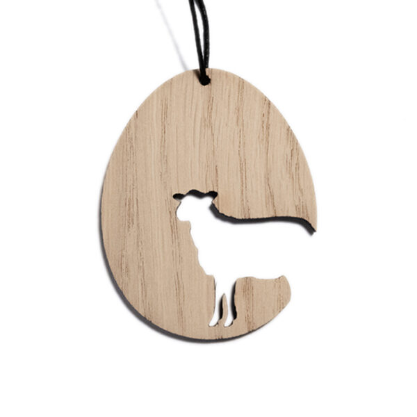 Påskeæg - Lam - med tekst