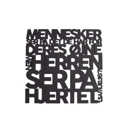 Mennesker ser på det de har 2.0 Mennesker ser på det, de har for deres øjne | Træskilt | 1. Samuelsbog 16:7 | Bibelvers