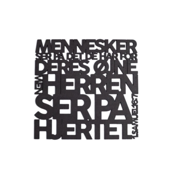 Mennesker ser på det de har 2.0 Mennesker ser på det, de har for deres øjne | Træskilt | 1. Samuelsbog 16:7 | Bibelvers