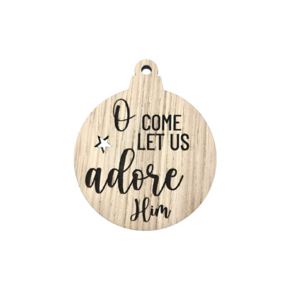 Stor Julekugle - O' come let us adore him