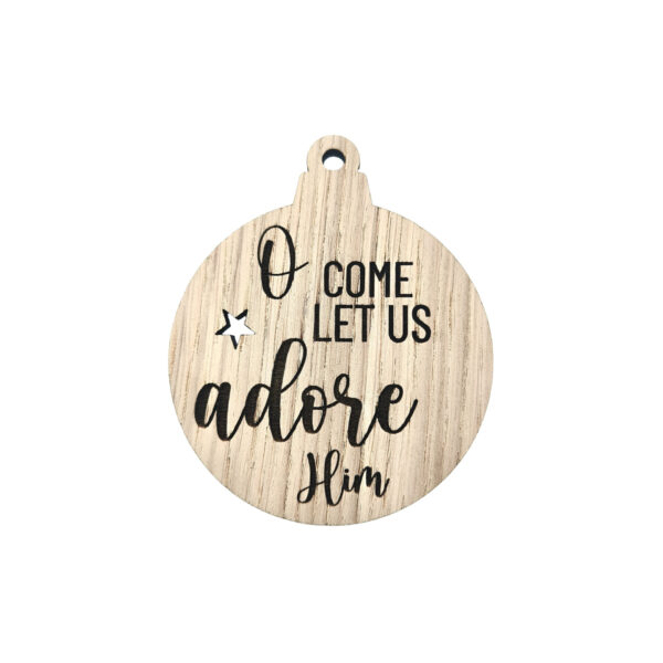 Stor Julekugle - O' come let us adore him