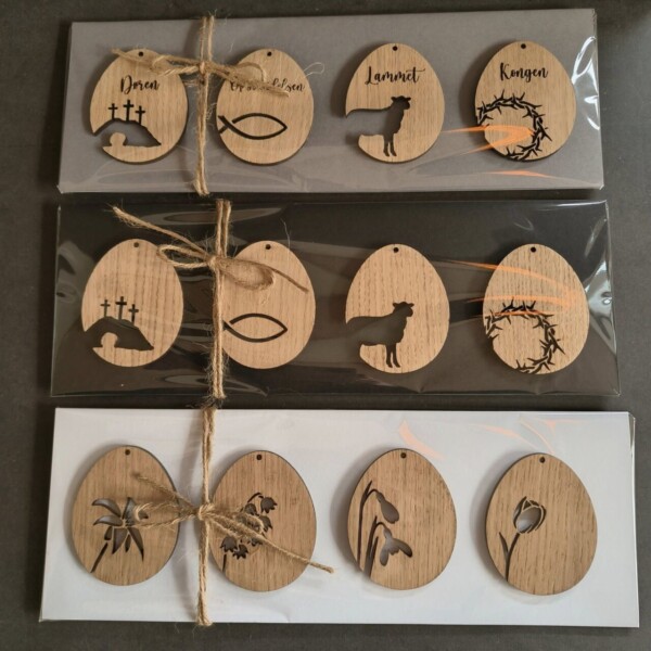 Påskeæg - Lam - med tekst