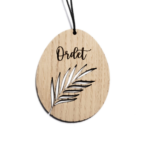 Påskeæg - Palmegren - med tekst