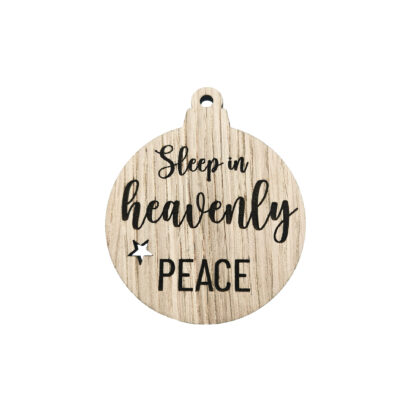 Stor Julekugle - Sleep in heavenly peace