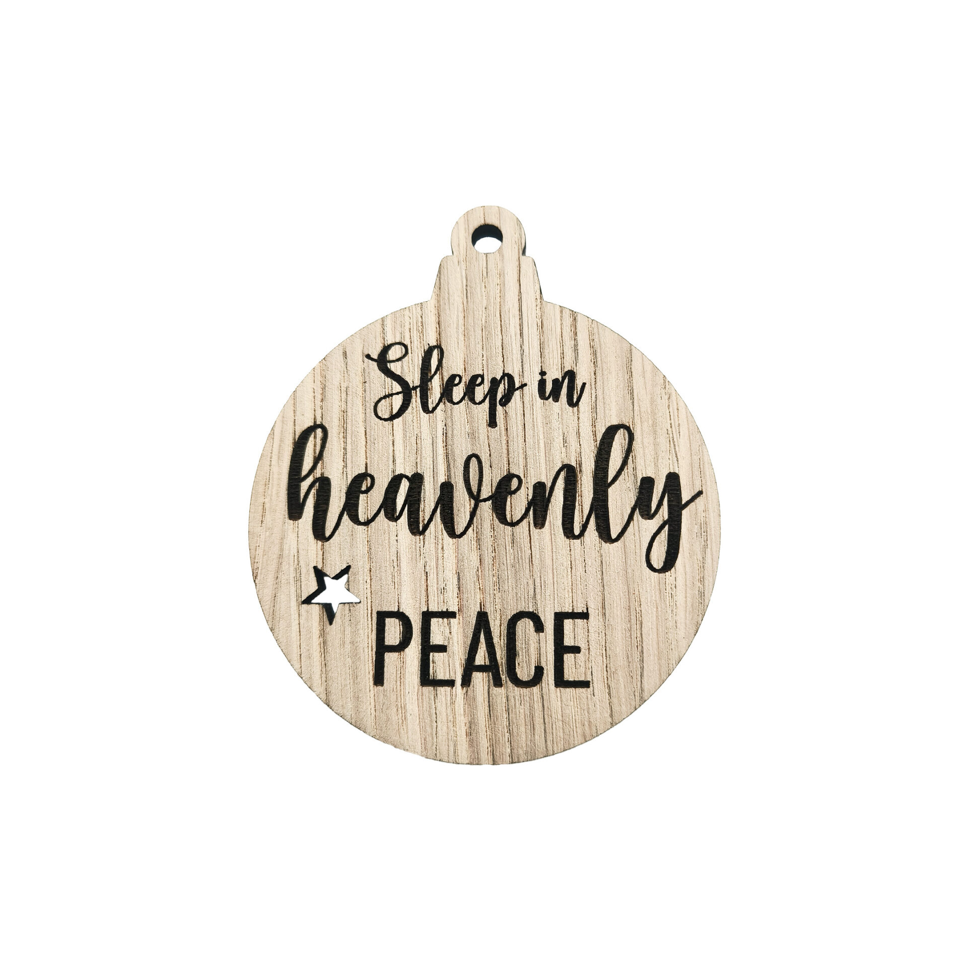 Stor Julekugle - Sleep in heavenly peace