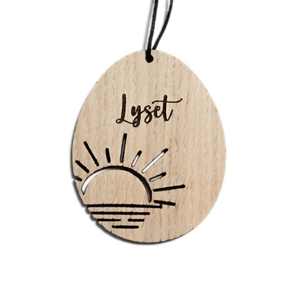 Påskeæg - Solopgang - med tekst