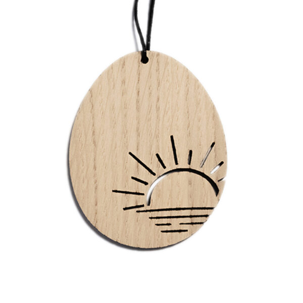 Påskeæg - Solopgang - med tekst