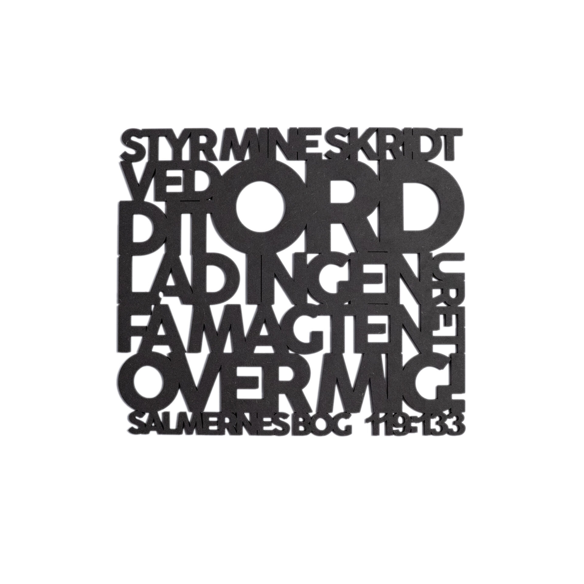 Styr mine skridt ved dit ord | Træskilt | Salmernes bog 119:133 | Bibelvers