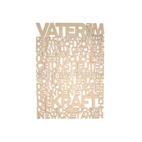 Vater unser 2.0 Vater Unser | Holzschild | Matthäus 6:9-13 | Bibelvers