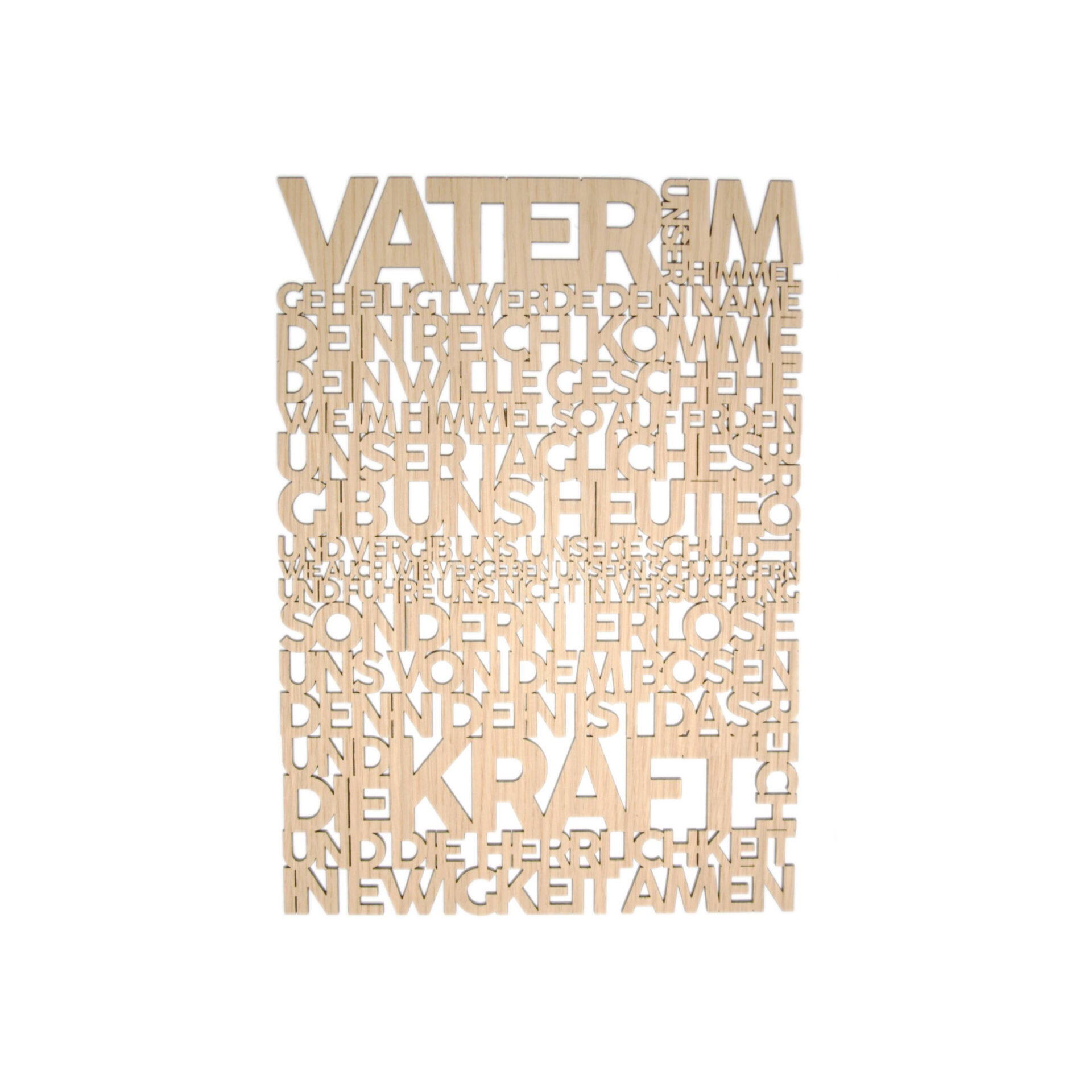 Vater unser 2.0 Vater Unser | Holzschild | Matthäus 6:9-13 | Bibelvers