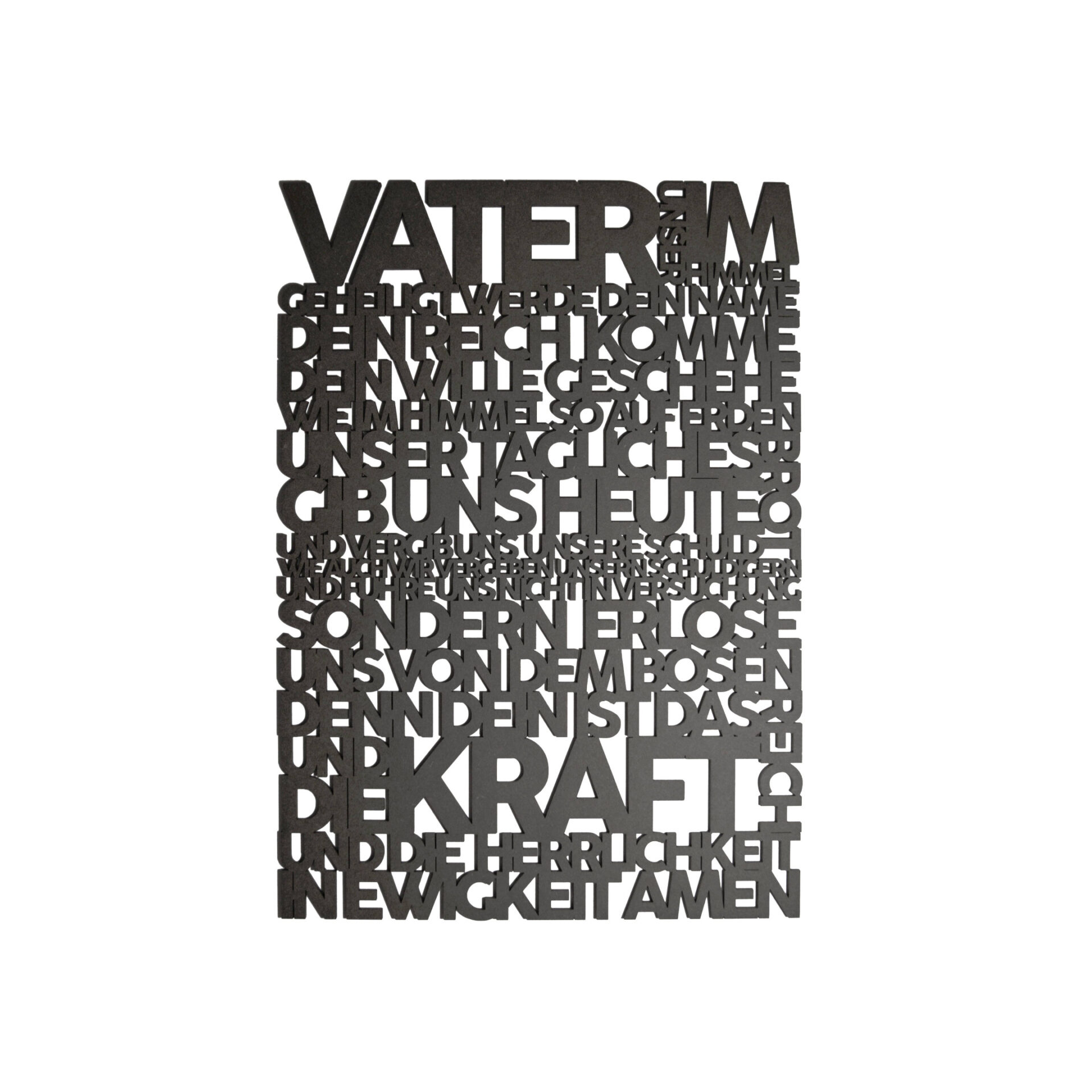 Vater unser 3.0 Vater Unser | Holzschild | Matthäus 6:9-13 | Bibelvers