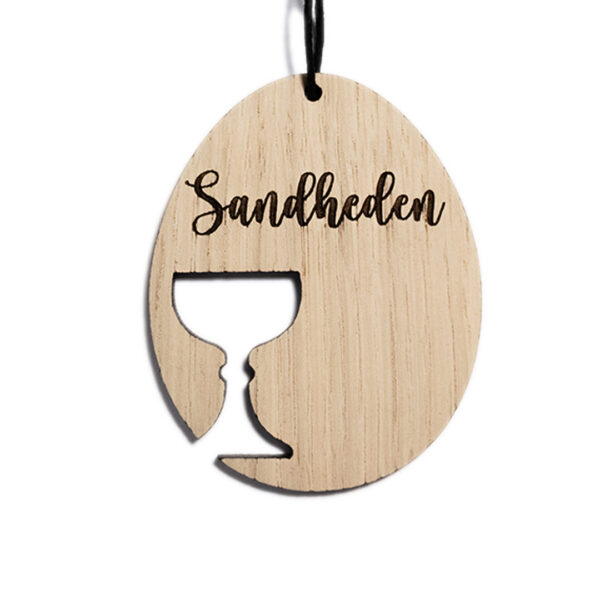 Påskeæg - Vinbæger - med tekst