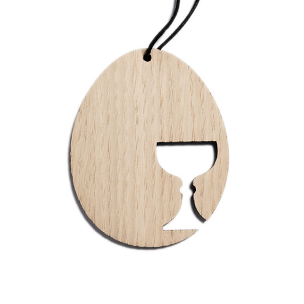 Påskeæg - Vinbæger - med tekst